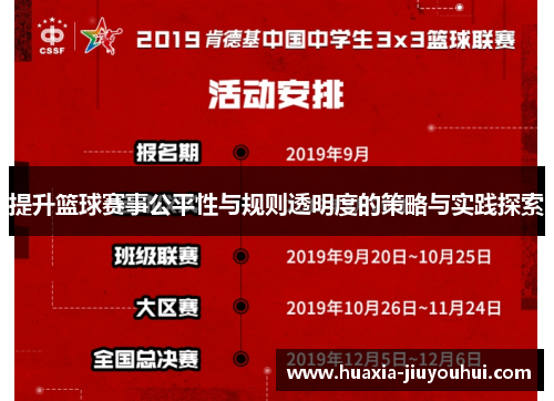 提升篮球赛事公平性与规则透明度的策略与实践探索 提升篮球赛事公平性与规则透明度的策略与实践探索