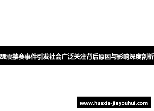 魏震禁赛事件引发社会广泛关注背后原因与影响深度剖析